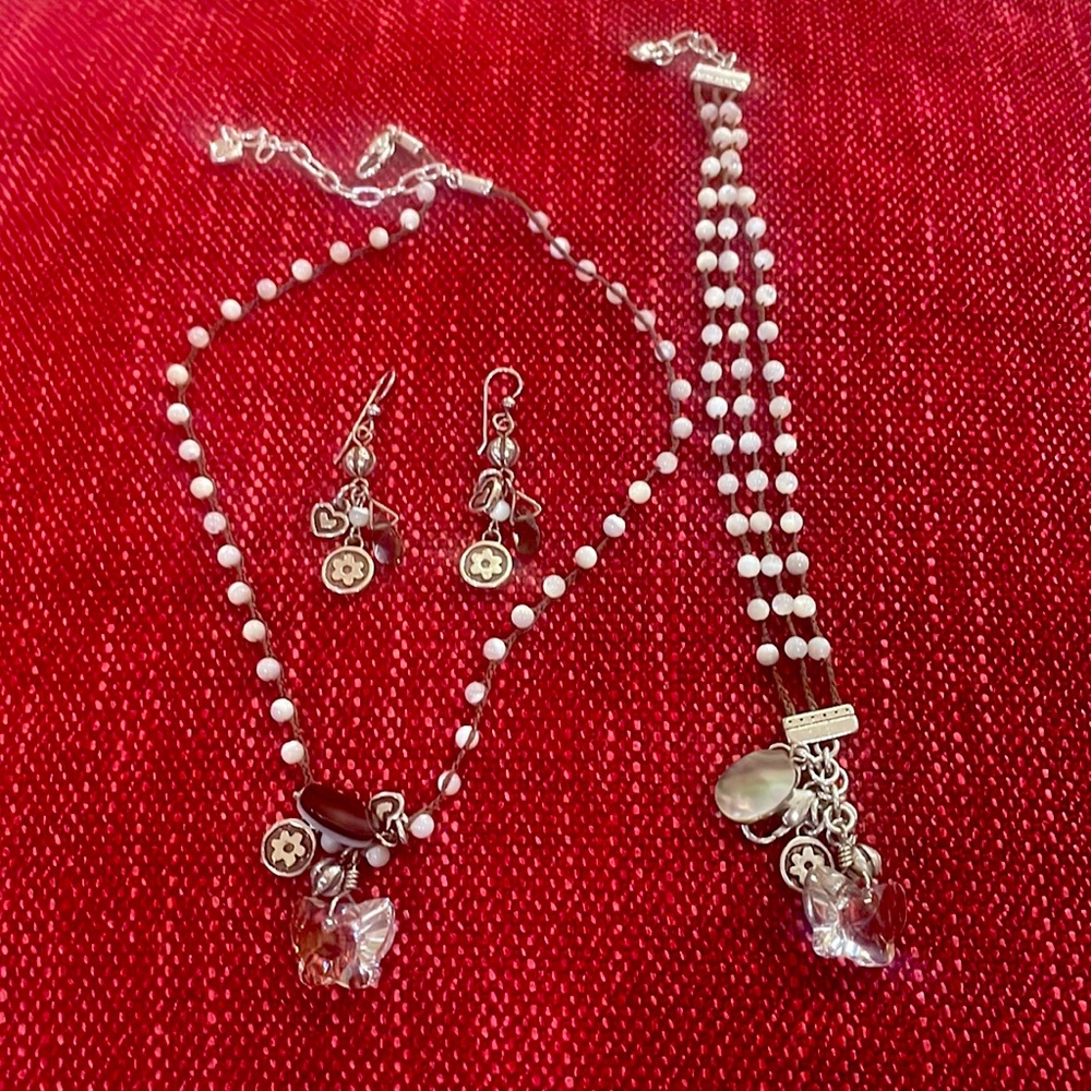 New without tags Brighton necklace, earrings and bracelet